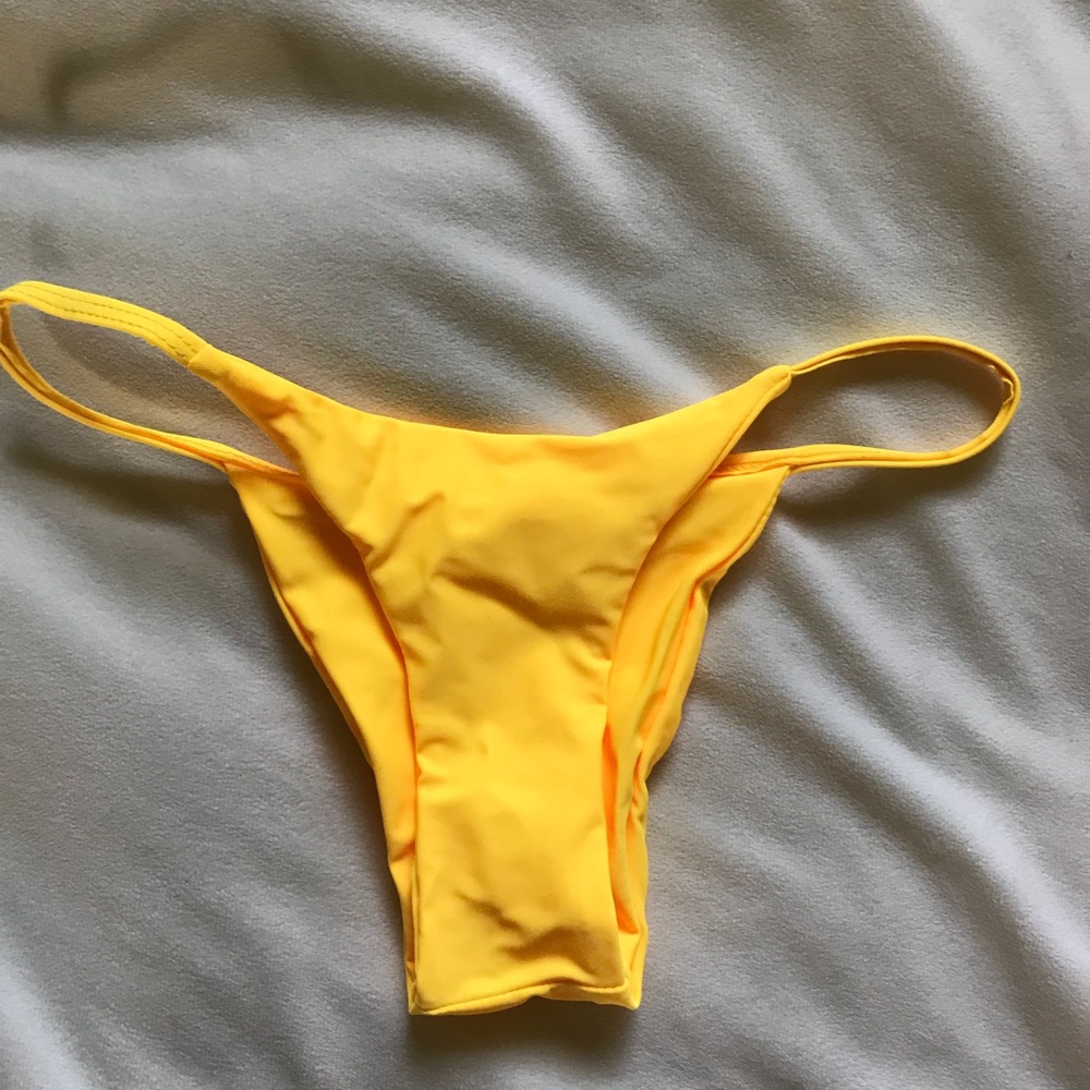 Yellow bikini bottom